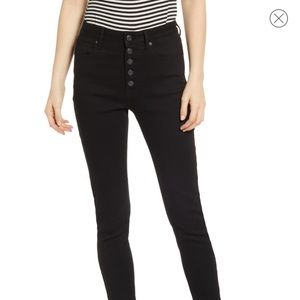 Vigoss High-Rise Button-Front Skinny Jeans 27